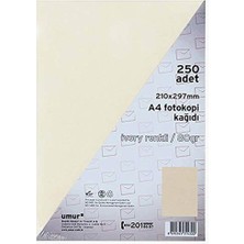 Hepta Collection Umur A4 Renkli Fotokopi Kağıdı, Ivory, 250 Yaprak