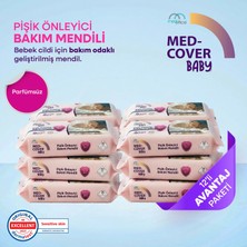 Med-Cover Baby Pişik Önleyici Bakım Mendili  50X12LI Avantaj Paketi