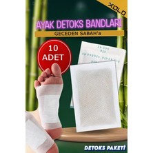 Özgürce Sağlıklı ve Rahatlatıcı Ayak Detoks Bantları, 10 Adet Gece Kullanımı