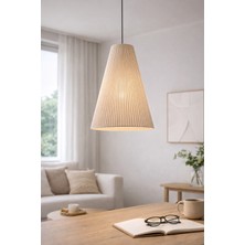 Mammoly Makrome Bohem Avize, Modern Tarz, Rustik Avize, E27 Duylu, Cafe Aydınlatma