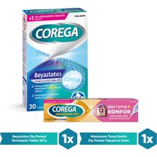 Corega Yastık Konforu Diş Protezi Yapıştırıcı 40 gr + Protez Tablet 30'lu