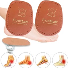 Özgürce Kahverengi Hakiki Deri Topuk Dikeni Tabanlık, Yarım Ayakkabı Tabanı, 1 Çift