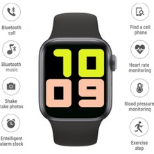 Normadia Su Geçirmez Çok Fonksiyonlu Spor Akıllı Saat, Siyah, Adım ve Nabız Ölçer