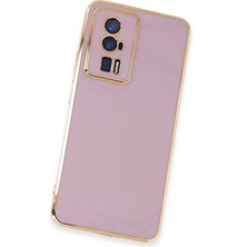 Newface Xiaomi Poco F5 Pro Kılıf Volet Silikon - Mor