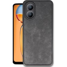 İ She Oppo A38 Kılıf Şık Deri Görünümlü ve Dokulu Esnek Premium Fitfist Kapak