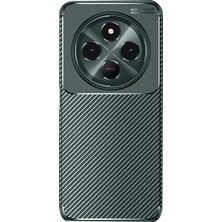 Redmi 14C Kılıf Karbon Desenli Şık Darkon Premium Silikon Kapak-Yeşil