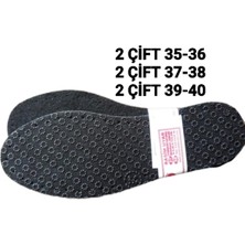 Özgürce 6 Çift Kaymaz Keçeli Patik Tabanı, Üç Katmanlı, Konfor ve Güvenlik