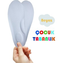 Özgürce Çocuklar Için Yumuşak Lateks Tabanlık, Konforlu Beyaz Kumaş Kaplı