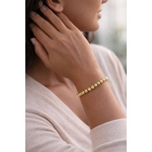 db DİLEK BAŞ TASARIM Gold Dorika Çelik Bileklik