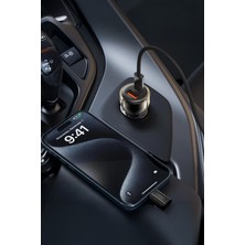 Xo CC60 Araç Içi Şarj Cihazı Type-C 60W Çift Hızlı Şarj Usb-A ve Usb-C Çıkış Çift Portlu Yüksek Güç