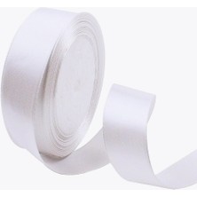 Hype Store Benim - Beyaz Saten Kurdele 3 cm 10 Metre