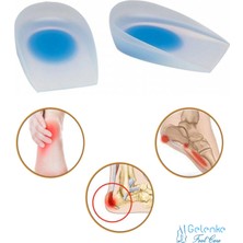 Özgürce Topuk Dikenine Uygun Silikon Tabanlık, Gizli Jel Yastık, Rahatlık Sağlar