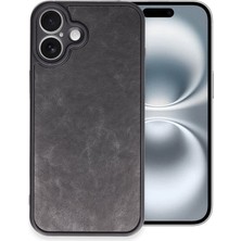 Mobixa iPhone 16 Şık ve Ince Pu Deri Nexa Premium Kapak