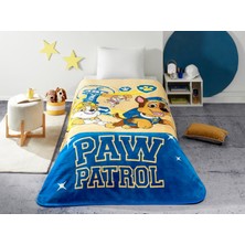 Hepta Collection Paw Patrol United Çizgi Film Karakteri Pamuk-Polyester Karışım Battaniye, Kremrengi, Mavi, Sarı, Tek