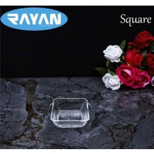 Esranın Dünyası Square Tekli Kare Cam Kahvaltılık KASE25057 (997) RSEAS34-ESRDNS