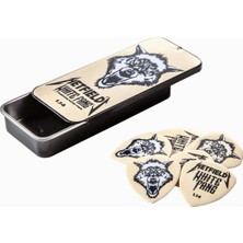 Hype Store Jim , Box 6 James Hetfield White Fang 1,14MM Akış Gitar Penası, PH122T114, S, Beyaz/zengin Bahçe