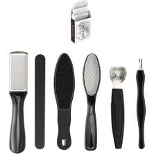 Hype Store Profesyonel Manikür Pedikür Seti Tırnak Eti Itici Tırnak Törpüsü Topuk Törpüsü Set 7 In 1