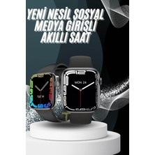 Normadia Şık Akıllı Saat 44 mm Dokunmatik Ekran Unisex Amoled Teknoloji