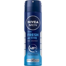 Hype Store Men Erkek Sprey Deodorant Fresh Active 150 Ml,ter Kokusuna Karşı 48 Saat Koruma,okyanus Özleri,uzun