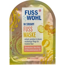 Özgürce Doğal Ayak Bakım Maskesi, Shea Yağı, Macadamia ve Aloe Vera ile 1 Adet