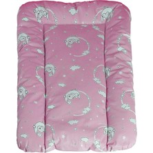 Delixa Baby'ness Elyaf Dolgulu Pvc Alt Değiştirme Minderi, Sıvı Geçirmez, Leke Tutmaz, Aydede Desenli, Pemb