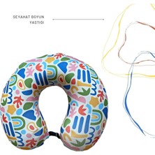 Özgürce Yumuşak ve Destekleyici Hafızalı Seyahat Yastığı Rahat Yolculuk Için