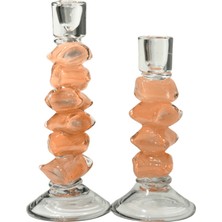 Lara Decor Somon Cam Şamdan Seti