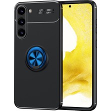 ZM Store Galaxy S23 Plus Uyumlu Kılıf Yüzük Standlı Pürüzsüz ve Soft Yüzey Ravel Kapak