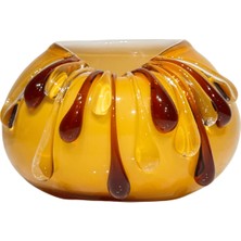 Lara Decor Sarı-Amber Damla Vazo