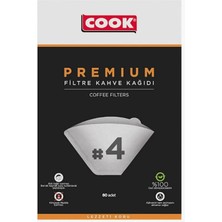 Delixa Premium Filtre Kahve Kağıdı - Ebat 4, 80 Adet