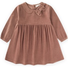 Cigit Kadife Elbise 1-8 Yaş A.kahve