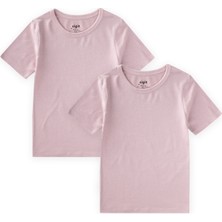 Cigit Ikili Kısa Kollu Atlet 2-9 Yaş Pudra