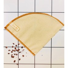 Hype Store (2 Adet) V-60 ile Uyumlu Yıkanabilir, Kumaş, Organik Kahve Filtresi, AĞARTILMAMIŞ%100 Ham Pamuk - Ek