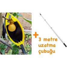 Özgürce Akrobatik Meyve Toplama ve 3 Metre Uzatma Aparatı, Kolay ve Eğlenceli Kullanım