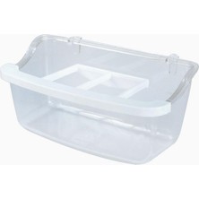 Hepta Collection Beak's Kuş Yemlikleri, 10 cm Izgaralı Mamalık, Şeffaf x 36 Adet