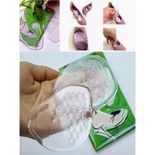 Özgürce Şeffaf Topuklu Ayakkabı Tabanlığı Çiftli Kaydırmaz Silikonli