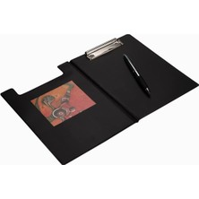 Hype Store 2k Sekreterlik Kapaklı A5 Pvc 17,5X24 cm Sadece A5 Evraklar Için Uygundur Siyah