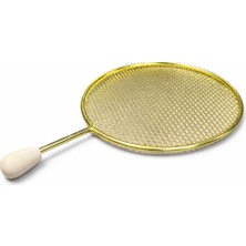 Puffstore Altın Renk Ahşap Saplı Nargile Közlüğü – Isı Dağıtıcı Metal Köz Teli – Kömür Izgarası