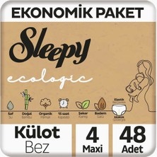 Delixa Ecologic Ekonomik Paket Külot Bez 4 Numara Maxi 48 Adet