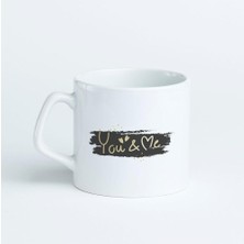 Delixa Sevgiliye Özel You & Me Baskılı Kahve Kupası