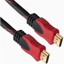 Delixa Aee® Ekstra Kalın Premium Örgülü HDMI Kablo 3 Metre – V1.4 High Speed Gold Uçlu Dayanıklı Computer C