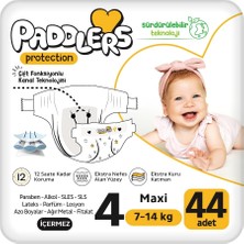 Delixa Paddlers Protection Bebek Bezi 4 Numara Maxi 44 Adet (7-14 Kg) Jumbo Paket