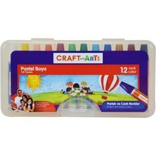 Craft And Arts 12'Li Pastel Boya PP Kutu Parlak ve Canlı Renkler İçin Kullanım Kolaylığı