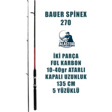 Alastor Spinex Olta Kamışı Spin Olta Kamışı 10-40GR Atarlı Ful Karbon