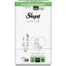 Hepta Collection Natural 2'li Fırsat Paketi Bebek Bezi 7 Numara Xxlarge 40 Adet