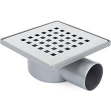 Sukar - 15*15 50 Lik Yandan Çıkışlı Plastik Çerçeveli Koku Önleyici Yer Süzgeci - 1041-1555022-01
