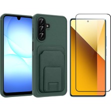 Vendas Samsung Galaxy A17 Kılıf Kartlıklı Tpu Zore Bikart Kapak + Cam Ekran Koruyucu