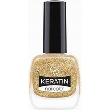 Hype Store Golden Rose Keratin Nail Color Glitter NO:406 - Oje