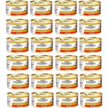 Hepta Collection Gourmet Gold Kıyılmış Sığır Etli Yaş Kedi Maması (24 x 85 Gr)