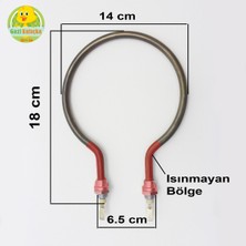 Özgürce Kuluçka Makinesi Rezistansı 220V 400W 14CM, Yüksek Performansli Enerji Kaynağı